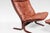 Ingmar Relling Set of Cognac Leather Highback Siesta Chair and Ottoman by Ingmar Relling for Westnofa, 1970s For Sale - Image 4 of 9