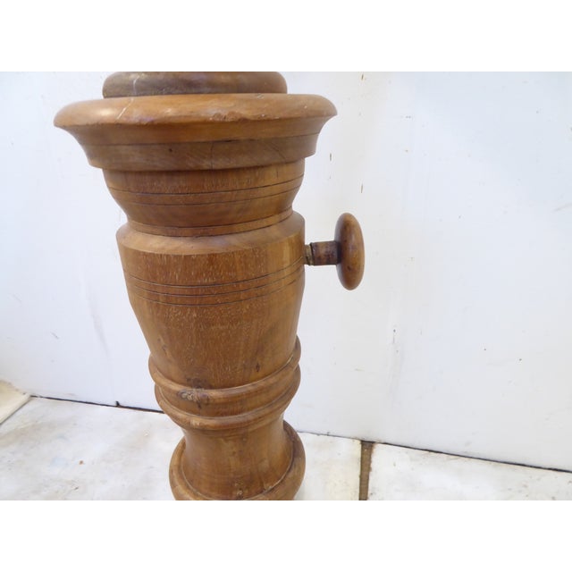 American Antique French Hardwood Sculptor's Pedestal For Sale - Image 3 of 4