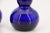 Glass Pair of 19th Century Portuguese Blue Hand-Blown Glass Perfume Bottles For Sale - Image 7 of 16