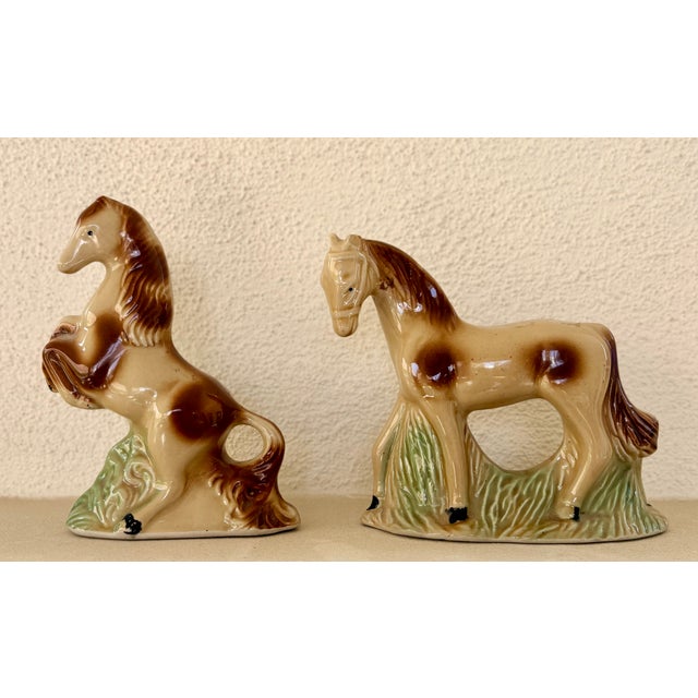 Mid-Twentieth Century Brazilian Ceramic Equesterian Figurines, a Pair For Sale - Image 10 of 11