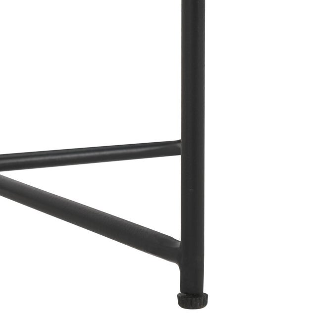 Early 21st Century Bavaria Marble Side Table in White / Black For Sale - Image 5 of 8