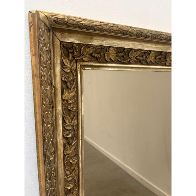 Large Gilt Ornate Mirror with Smoked Glass For Sale - Image 3 of 4