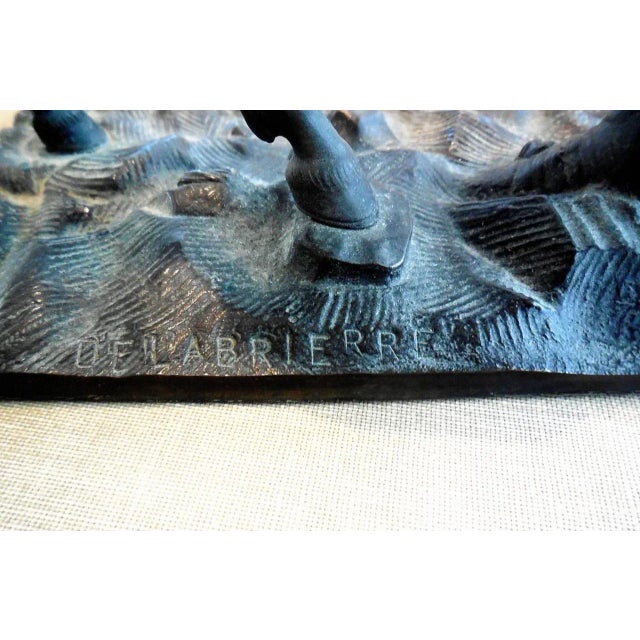 This is an equestrian sculpture of a Race Horse or Polo Pony of exquisite beauty. It is signed Delabrierre and does not...