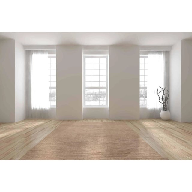 Alluring Chic Decorative Geometric Textured Modern Area Rug, Country of Origin: Central Asia, Circa date: Modern Rugs