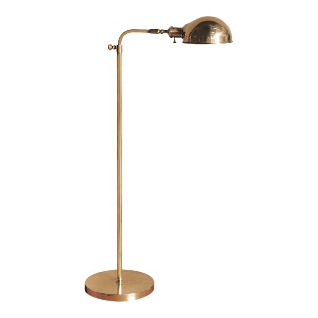 Visual Comfort Signature Old Pharmacy Floor Lamp in Hand-Rubbed Antique Brass For Sale