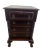 Victorian Antique English Victorian Large Nightstand Chest of Drawers Carved Mahogany For Sale - Image 3 of 11