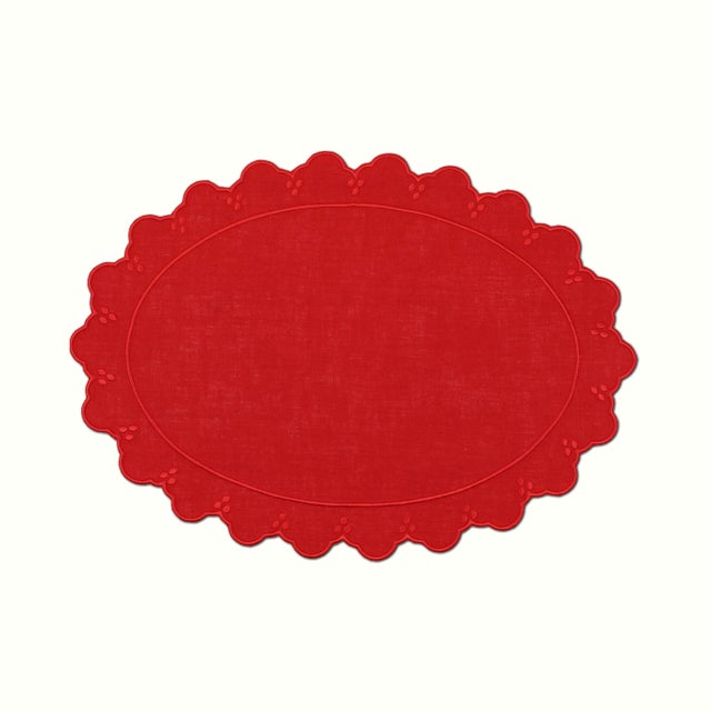 Give your table vintage charm with a modern twist. The vintage-style oval linen placemat is here to catch crumbs,...