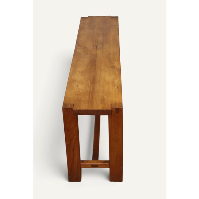 S09 Bench in Elm by Pierre Chapo, 1970s For Sale - Image 13 of 18