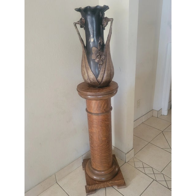 Mid 20th Century Vintage Bronze Urn/Vase For Sale - Image 10 of 11