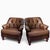 American Leather Some Chairs Fill a Space, This Pair of Vintage Classic Leather Chairs Command It. For Sale - Image 4 of 10