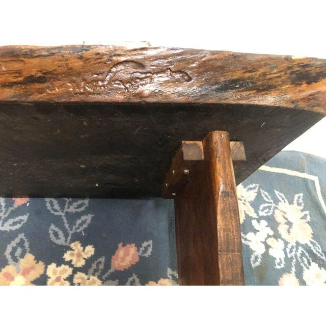 Mid century Modern Free Edge Walnut Table. Approximately Height 20” width 34”. Depth 17”. Nakashima Style. Natural Solid...
