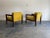 1960s Modernist Club Chairs in Rush and Brass - Set of 2 For Sale - Image 5 of 12