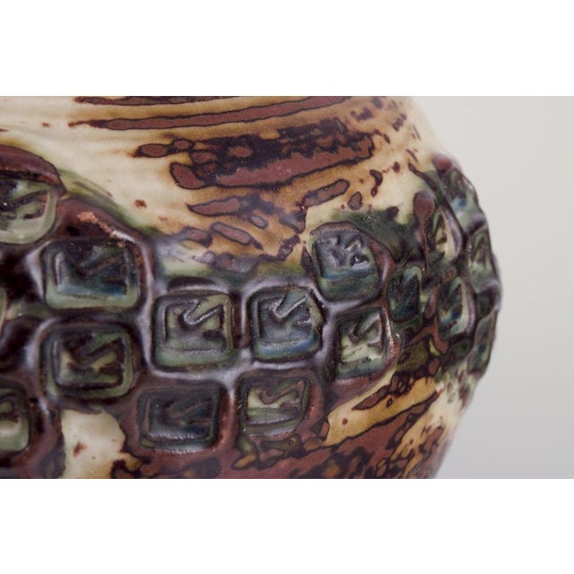 1960s Large Round Ceramic Vase by Jørgen Mogensen for Royal Copenhagen, 1966 For Sale - Image 5 of 9