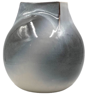 Mid-Century Modern Spherical Sandstone Vase by Franco Bucci, Italy, 1970