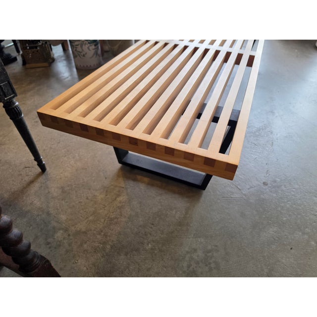 Herman Miller George Nelson for Herman Miller Slat Bench For Sale - Image 4 of 16