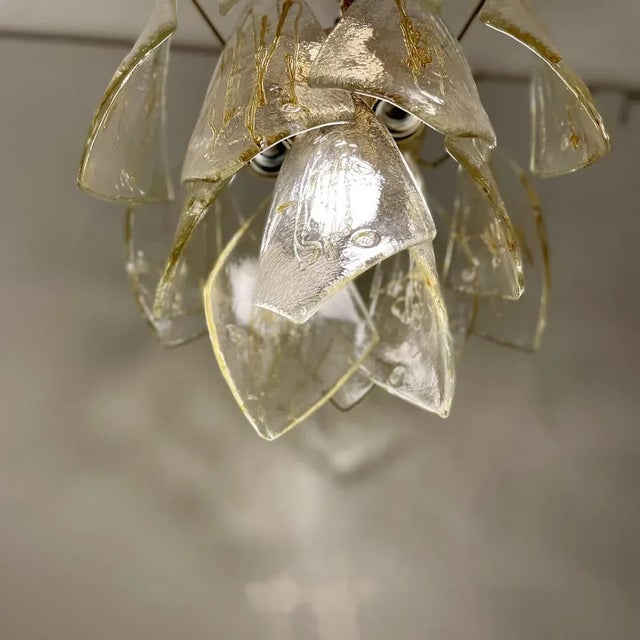 Metal Murano Glass Ceiling Lamp from La Murrina, 1980s For Sale - Image 7 of 12