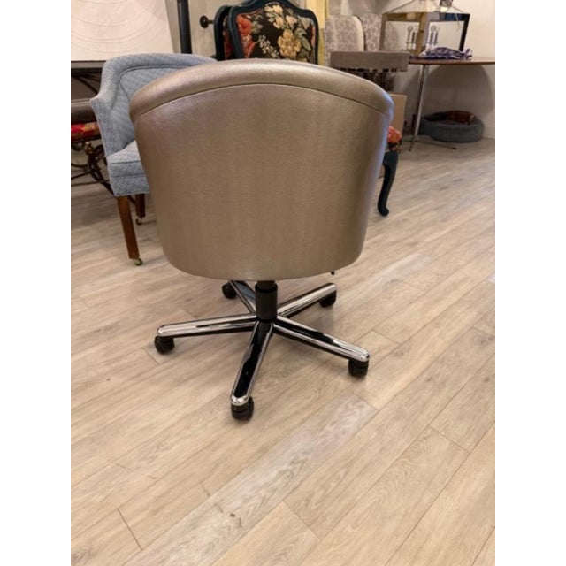 A. Rudin A. Rudin Faux Animal Print Desk Chair 2 Available For Sale - Image 4 of 5