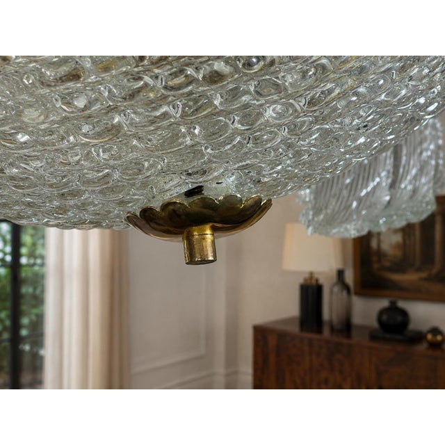 Murano Glass Chandelier attributed to Ercole Barovier, 1940s For Sale - Image 11 of 18