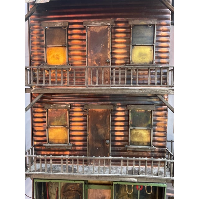 Copper 1970s Curtis Jere Signed, Western Themed General Store For Sale - Image 8 of 12