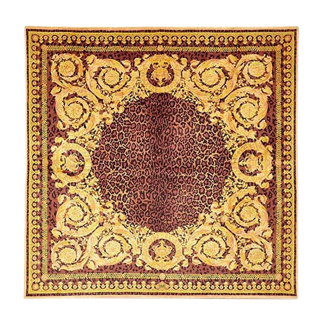Animal Print Rug by Gianni Versace for Atelier Versace, 1980s For Sale