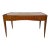 1930s French Art Deco Walnut Writing Desk With Leather Top Insert For Sale