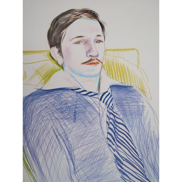 Portrait of a Young Man Poster after David Hockney For Sale - Image 4 of 7