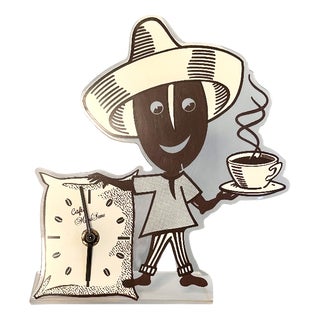 Cafés Mama Same Pop Art Advertising Table Clock / Table Display, Spain, 1990s For Sale