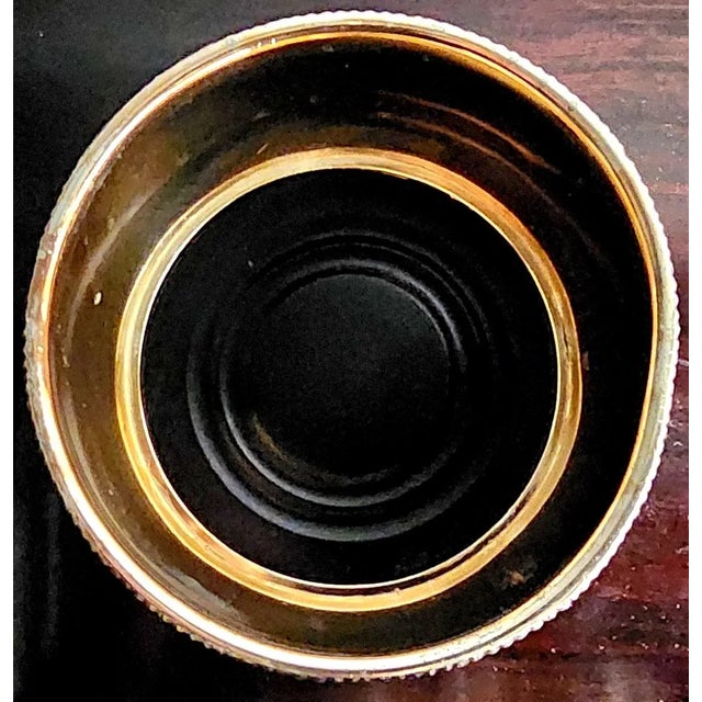 Beautiful Silver Plate Vintage Bottle Coaster W/Hard Rubber Insert & Felt Bottom. Excellent Condition No Polishing...