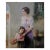 Mid-20th Century Signed S. Hills - Mother and Child at the Courtyard, Oil on Canvas For Sale