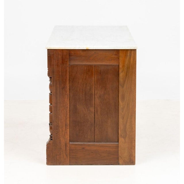 American Victorian Marble Top Chest of Drawers For Sale In New York - Image 6 of 8