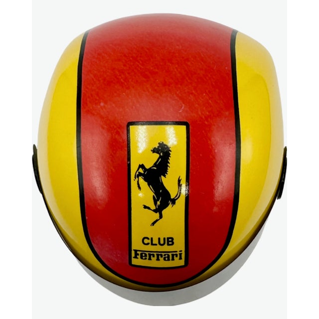 Vintage Club Ferrari Helmet Ashtray Ceramic Sports Car Racing For Sale In Washington DC - Image 6 of 12