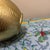 Gold Vintage Textured Antique Gold Urn Vase With Ear Handles For Sale - Image 8 of 10