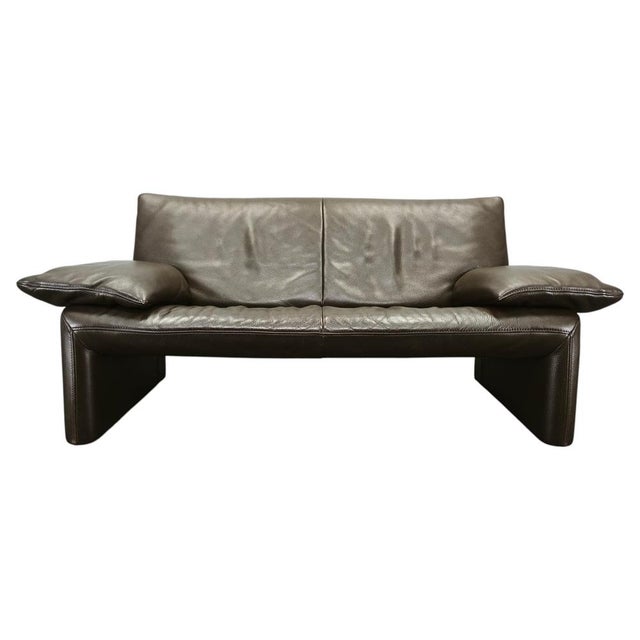 Dark Brown Leather 2-Seater Sofa from Jori, Belgium, 1990s For Sale - Image 15 of 15