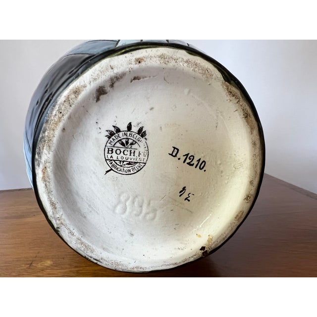 Art Deco Vase by Charles Catteau for Boch Frères Keramis, Belgium, 1928 For Sale - Image 10 of 11