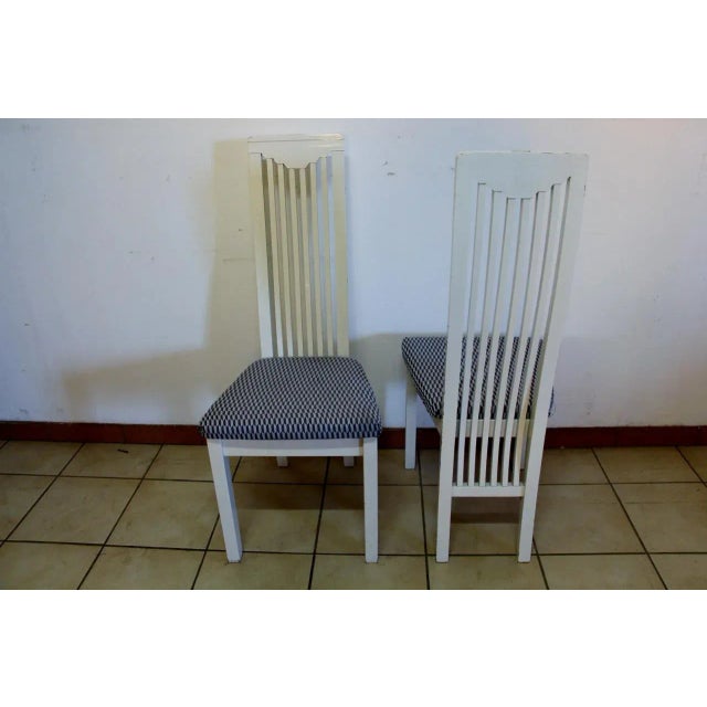 1980s Dining Chairs in the Style of Mackintosh, 1980s, Set of 8 For Sale - Image 5 of 8