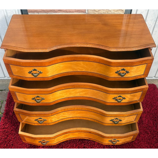 Tan Wood Chest of Drawers from Unbekannt, 1970s For Sale - Image 8 of 10
