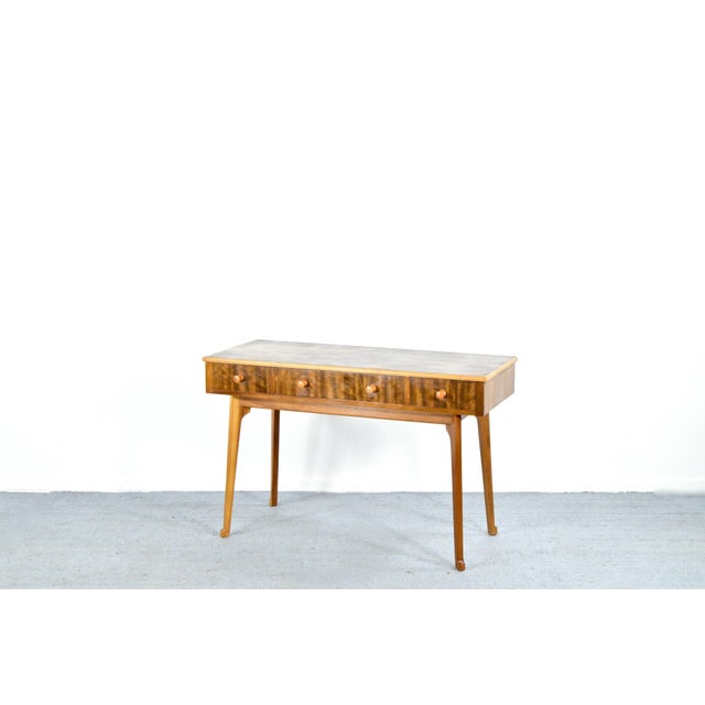 Mid-Century Modern Walnut Console Table from Morris of Glasgow For Sale - Image 4 of 11
