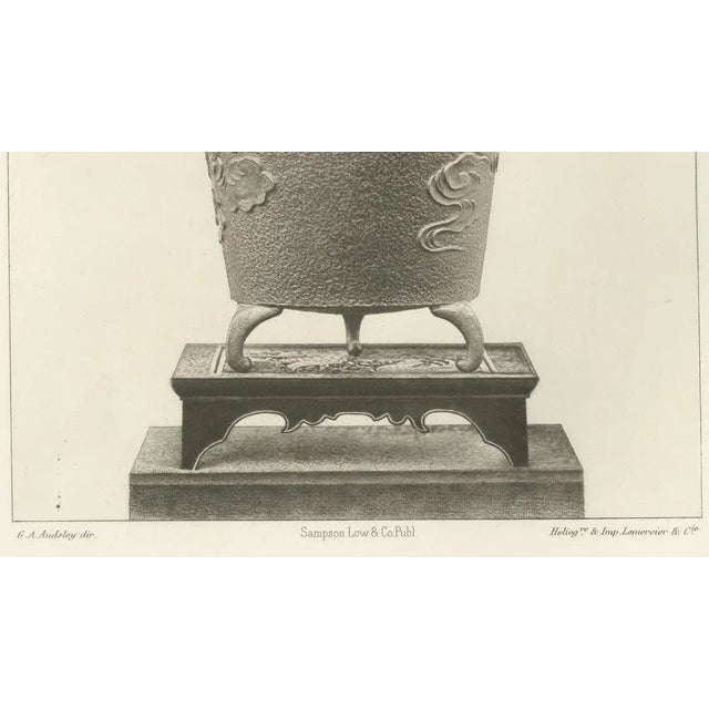 G. A. Audsley, Ornamental Vase with Dragon Motif, 1884, Paper For Sale - Image 3 of 6