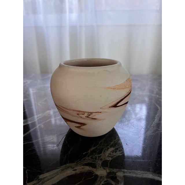 1940s Nemadji Pottery Vase For Sale - Image 4 of 5