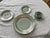 Contemporary 4 Place Settings of 5 Piece CH.Field Haviland Limoges, Giverney Celadon Body , Platinumbands/Trim For Sale - Image 3 of 4