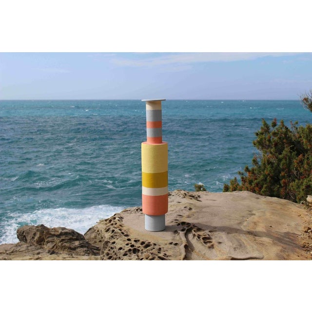 Early 21st Century Terracotta Vase by Mascia Meccani for Meccani Design For Sale - Image 5 of 7