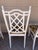 Mid 20th Century Mid 20th Century Faux Bamboo Fretwork Chinoiserie Liberty Dining Chairs Set of 4 For Sale - Image 5 of 7