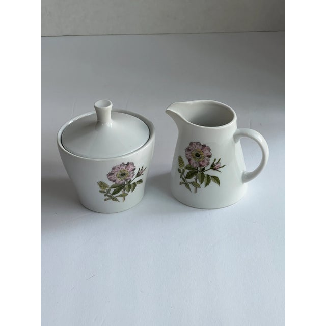 "Flower Garden" Cream and Sugar Set - 2 Pieces For Sale - Image 4 of 6