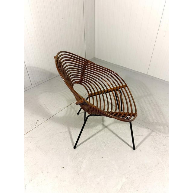 Rattan Easy Chairs attributed to Rohé Noordwolde Netherlands 1960s, Set of 2 For Sale - Image 17 of 18