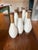 A wonderful collection of 12 authentic vintage wooden textile bobbins from the historic Knoxville Sock Factory, each...