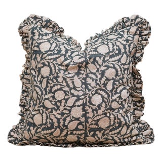 Elegant Frill Edge Pillow Cover Decorative Ruffle Cushion for Sofa, Bed & Chair- 14x36 Inch Gopi For Sale