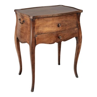 French Louis XV Walnut Side Table or Small Writing Table For Sale