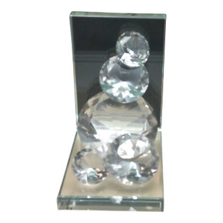 Vintage Crystal Bookends Very Sparkly For Sale