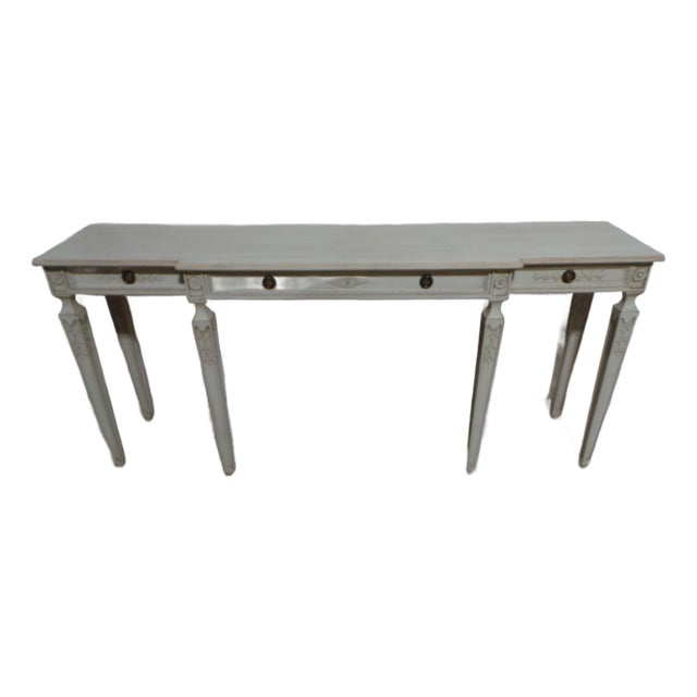 Swedish Gustavian Style Console Table For Sale