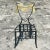 Vintage Postmodern Swag Metal Chair For Sale - Image 10 of 11